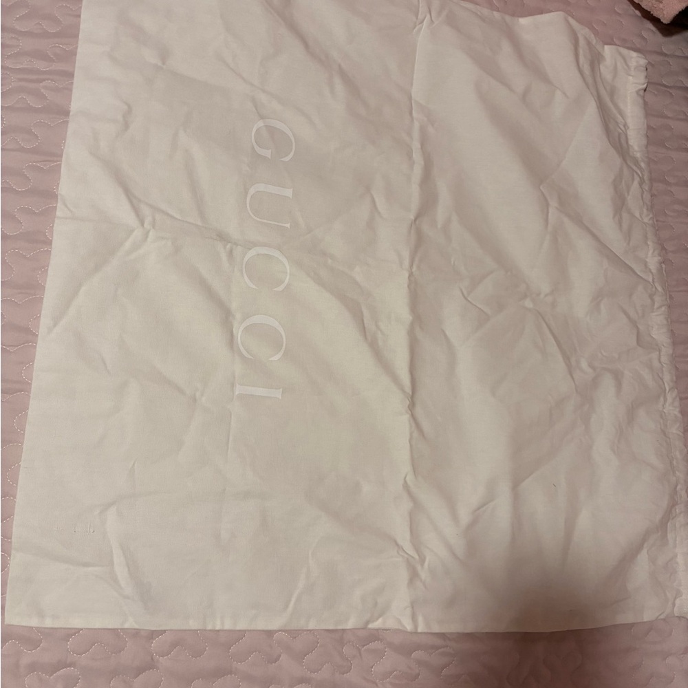 Authentic Gucci White Dust Bag
